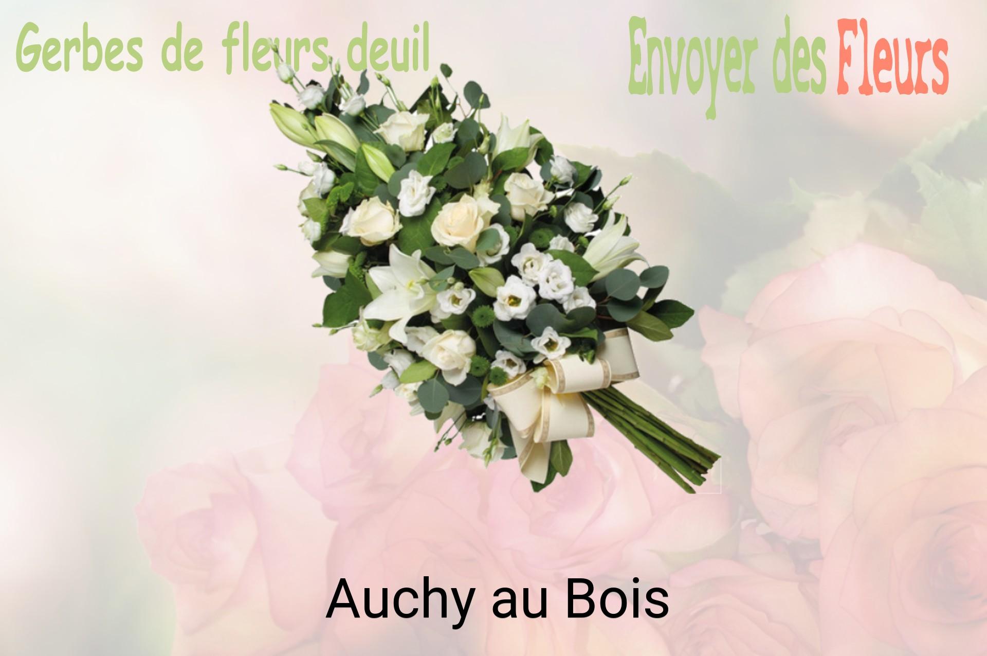 Gerbe de fleurs de deuil livrée à Auchy-au-Bois
